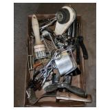 Kitchen utensils (some vintage) and shave brush