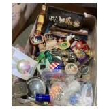 Alarm clock, magnets, buttons, flashlights, more