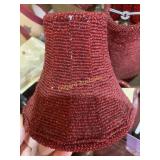 3 small Beaded lamp shades, candle bulbs and more