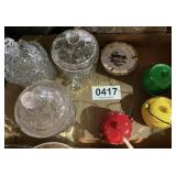Condiment service, plates, candy dishes, ashtrays