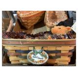 (3) Longaberger baskets & bear