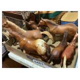 (5) Breyer horses, (1) Breyer horses lamp