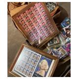 Collector stamps, sports trading cards