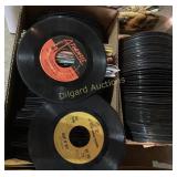Vintage 45 and 78 rpm records
