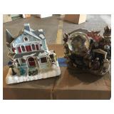 Fiber optic house and globe