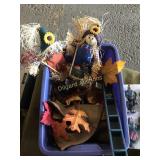 Fall decorations, elephants, chicken