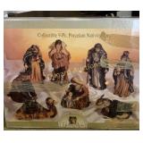 Garden Noel Collectible 9 pc. Porcelain nativity