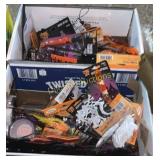 Halloween decor, signs, face paint, and more