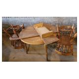 Kitchen table and chairs (2 leaves)