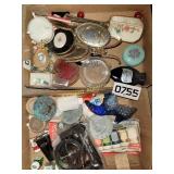 Costume jewelry,  clock, craft supplies and more