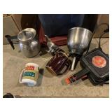 Burger maker , cups, teapot and more