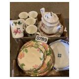 Tea set, dishes