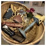 Baskets, wooden items and more