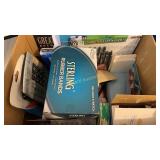 Pens, Velcro, calculator and misc office supplies