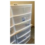 (2) Plastic storage drawers