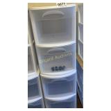 (2) Plastic storage drawers