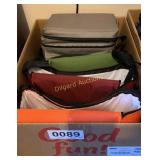 Lunch pales and back packs