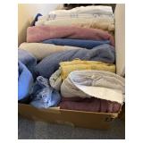 Towels, storage cube, hats