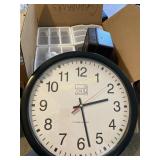 Plastic containers, clock