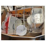 Casserole dish, measuring cups and more