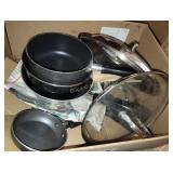 Various pots and pans