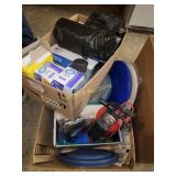 Fire extinguisher, various size trash bags, more