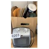 Lasko heater, sand paper, shelf liners and more