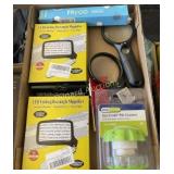Magnifying glasses, Cling wrap. Alum Foil, more