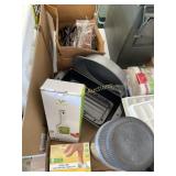 Thermos, reading glasses, pans and more