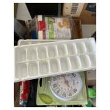 Ice cube trays, thermometer and more