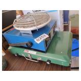 Coleman camping stove, BernzOMatic heater