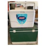 (2) Coleman coolers