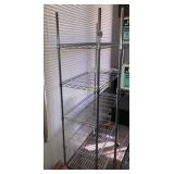 Metal shelving unit