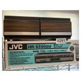 JVC VHS player, tape organizer