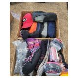 Slipper socks, snapback ball caps and more