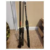 (3) fishing rods