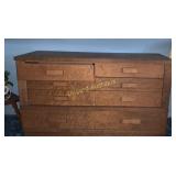 Dresser approx 54" x 32"x19", (2) bedside stands