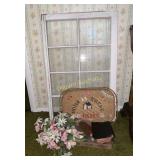 Window (23"x35"), Bible and misc decor