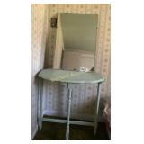 Mirror and wooden table