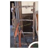 Decorative ladder with saw