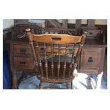 Wooden desk and chair 48"x20"