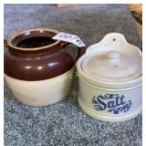 (2) Crock/bean pots