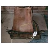 Fireplace tools, wood carrier and holder