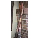 Vintage wooden skis