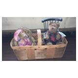 Basket, bears and chairs