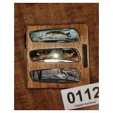 (3) Wildlife Pocket knives