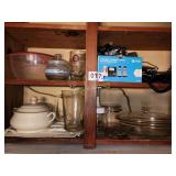 Pyrex bake dish, phone, A&W mug and more