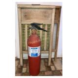(2) Washboards and a fire extinguisher