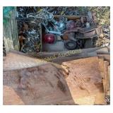 Cedar planks and motorcycle parts