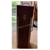 Wooden box with latch